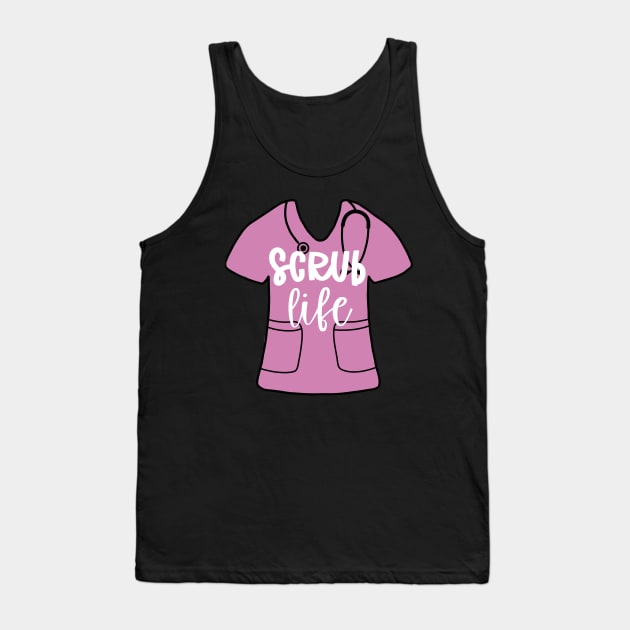 Scrub life - purple nurse scrub Tank Top by Dr.Bear